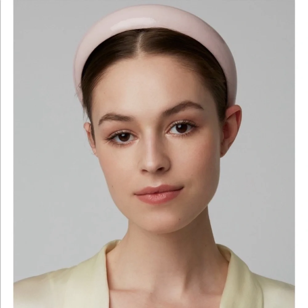 Lele Sadoughi Alice Padded Headband Light Pink Gloss